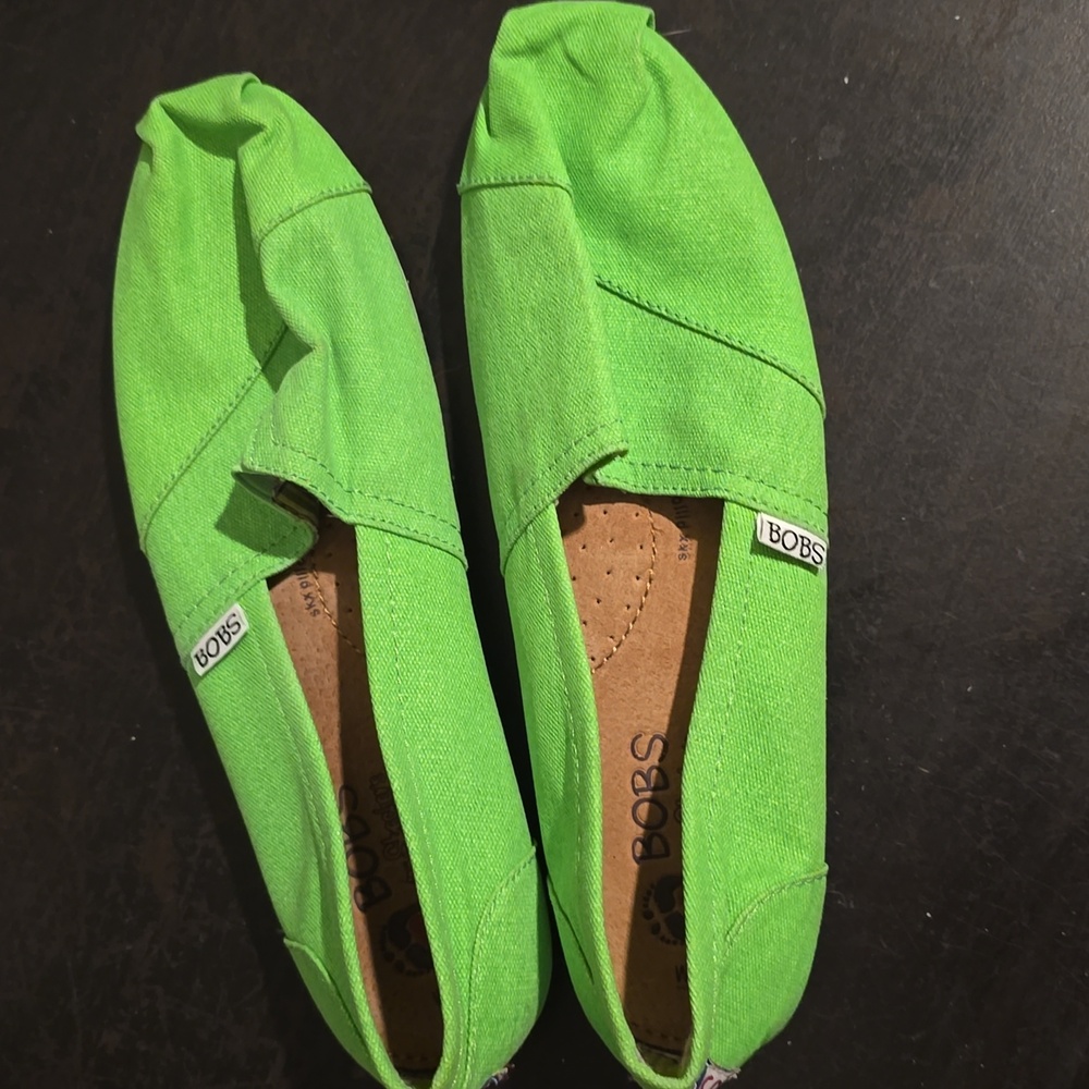 Bobs Canvas Slip On Shoes, size 10